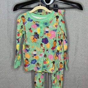 Disney - Encanto - Girls Faux Henley Long Sleeve & Pants Pajama Set - Size 5